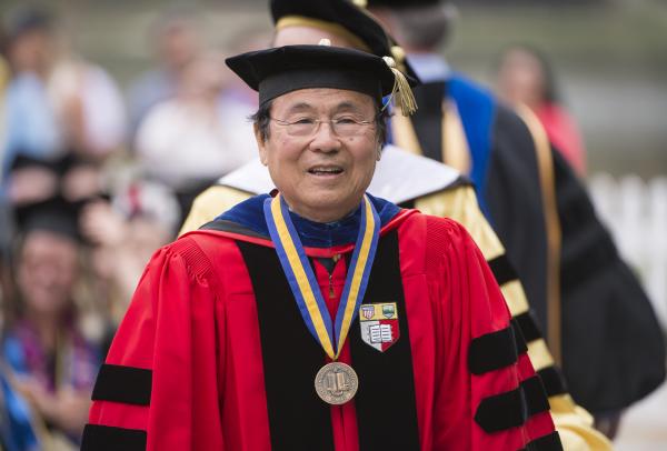 Image of Chancellor Henry T. Yang at UCSB commencement