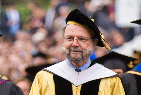 Interim Chancellor David Marshall at UCSB Commencement